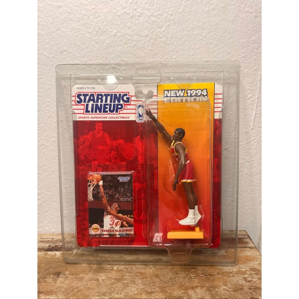 Starting‎ Lineup 1994 Hakeem Olajuwon Action Figure NBA Collectible Kenner
